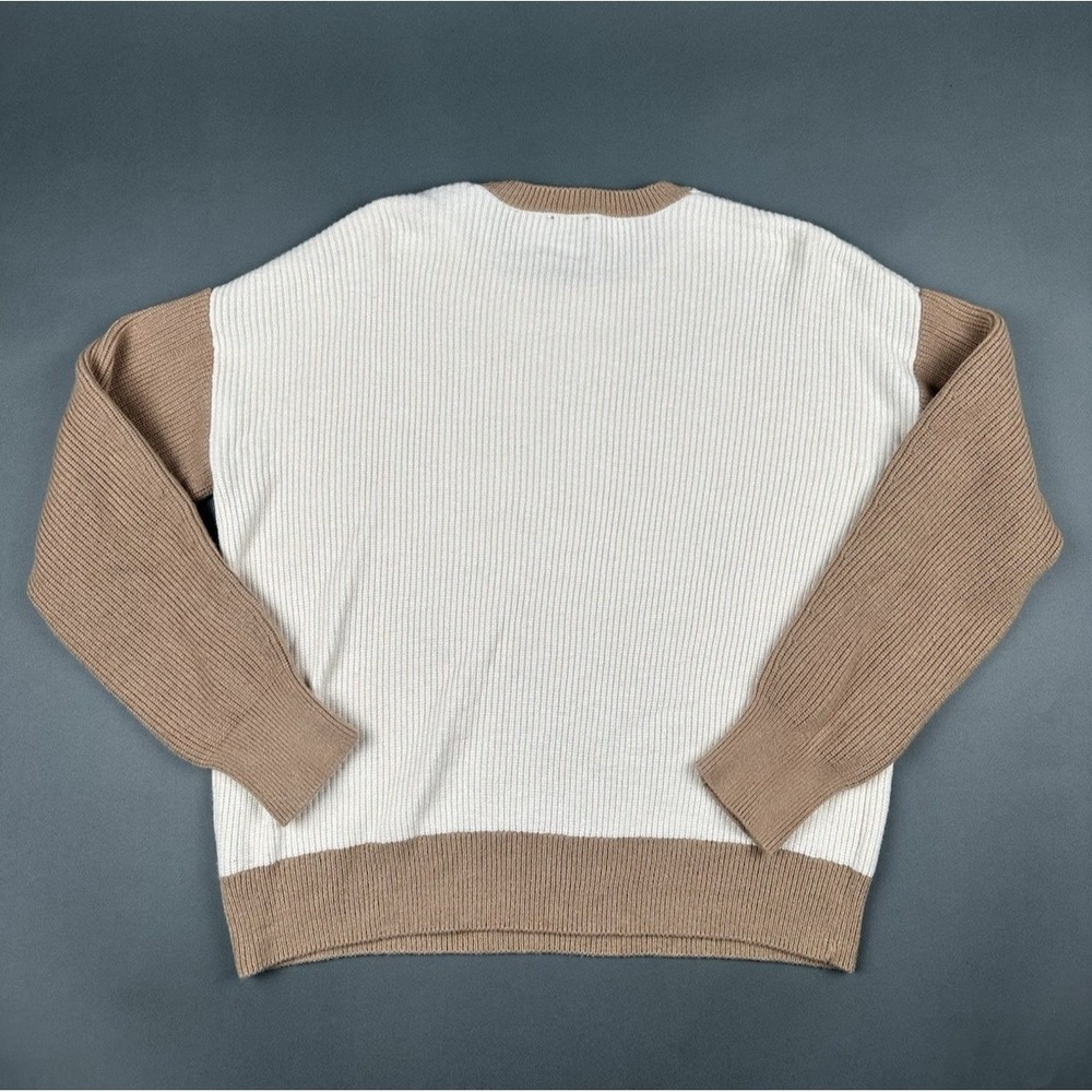 Express Women's Crewneck Pecan Long Sleeved Size XS Relaxed Fit Sweater - Picture 9 of 9